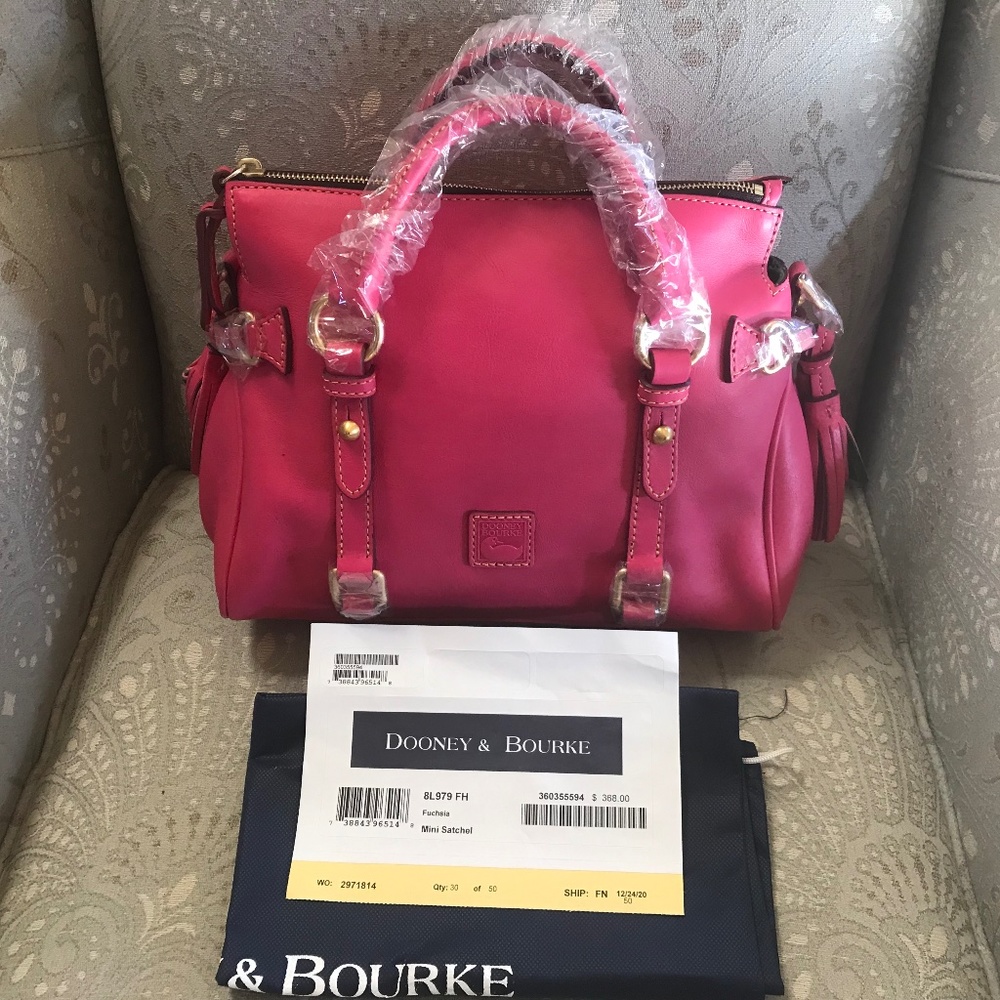 NWT DB Florentine Mini Satchel/Fuchsia